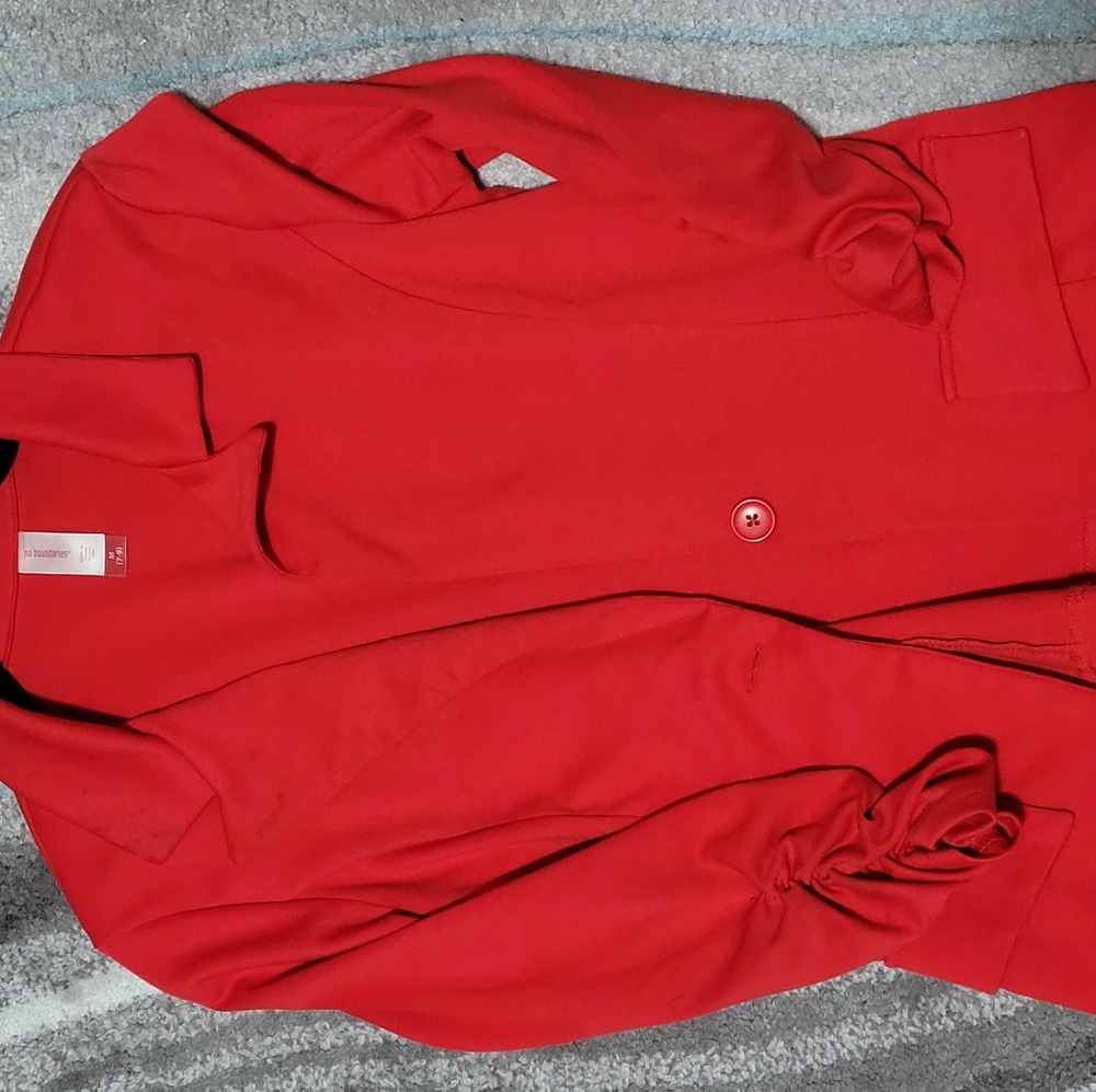 Red No Boundaries Blazer